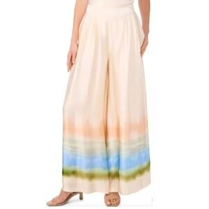 NEW PARKER Women's Eggnog White The Jessie Wide Leg Pants Size 2